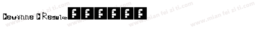 Devinne D Regular字体转换